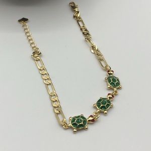 Fargo turtle bracelet gold plated jewelry